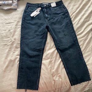 Topshop high waisted, straight leg jeans